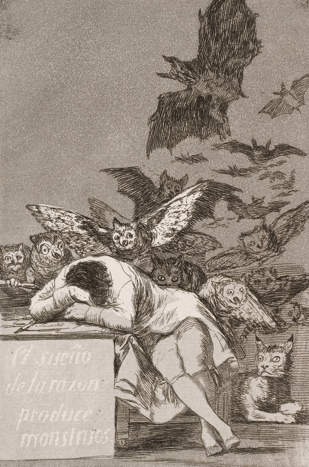 Il sonno della ragione genera mostri (1797 circa) - museo del Prado, Madrid
